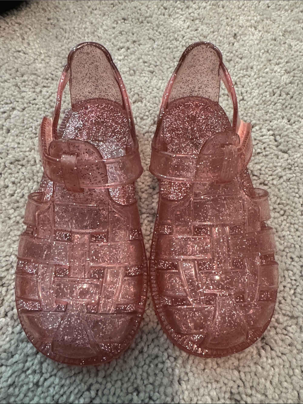 baby GAP Glitter Pink Jelly Sandals for Kids